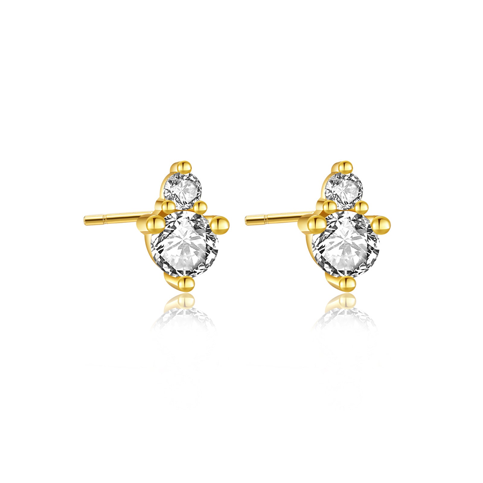 925 Sterling Silver Birthstone 3mm Stud Earrings 40200763