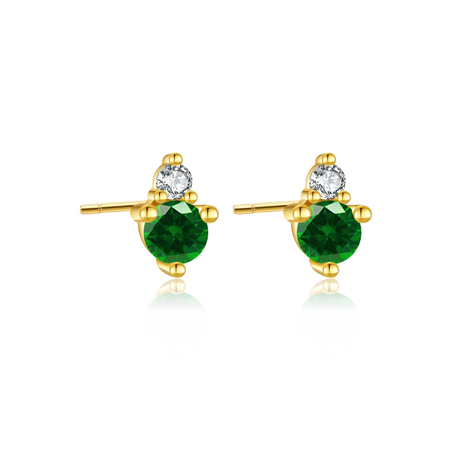 925 Sterling Silver Birthstone 3mm Stud Earrings 40200763