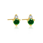 925 Sterling Silver Birthstone 3mm Stud Earrings 40200763
