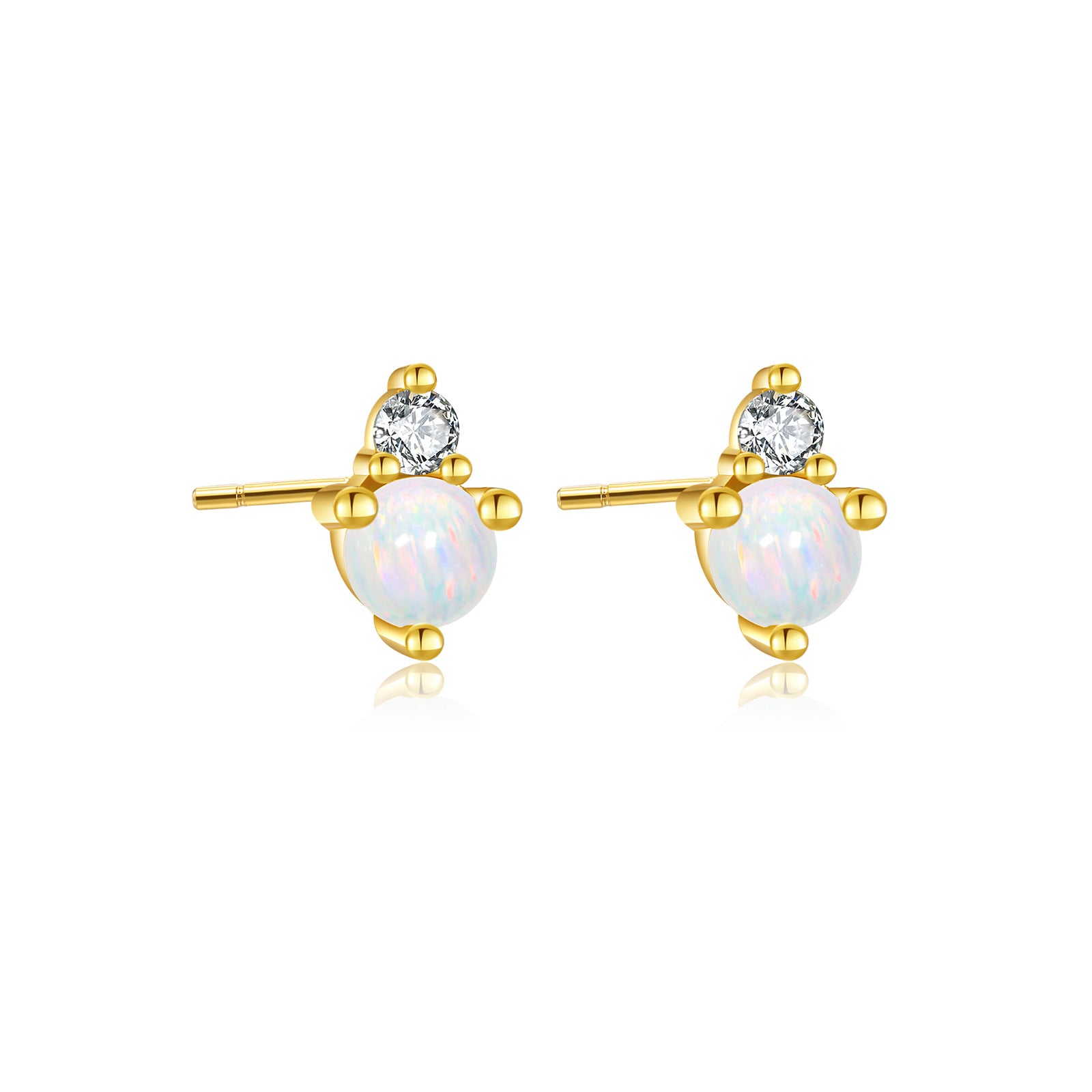 925 Sterling Silver Birthstone 3mm Stud Earrings 40200763