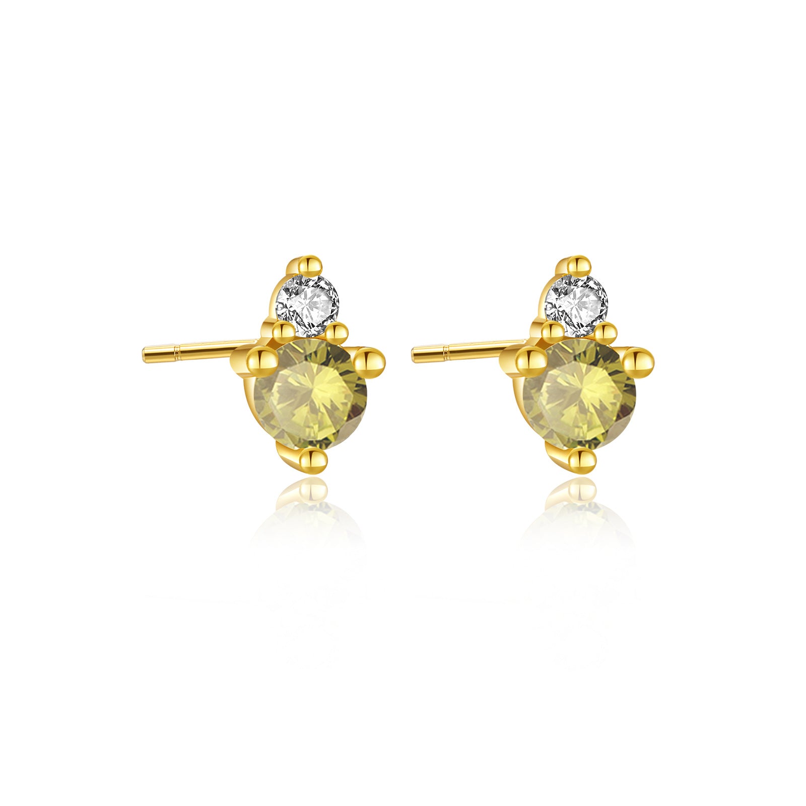 925 Sterling Silver Birthstone 3mm Stud Earrings 40200763