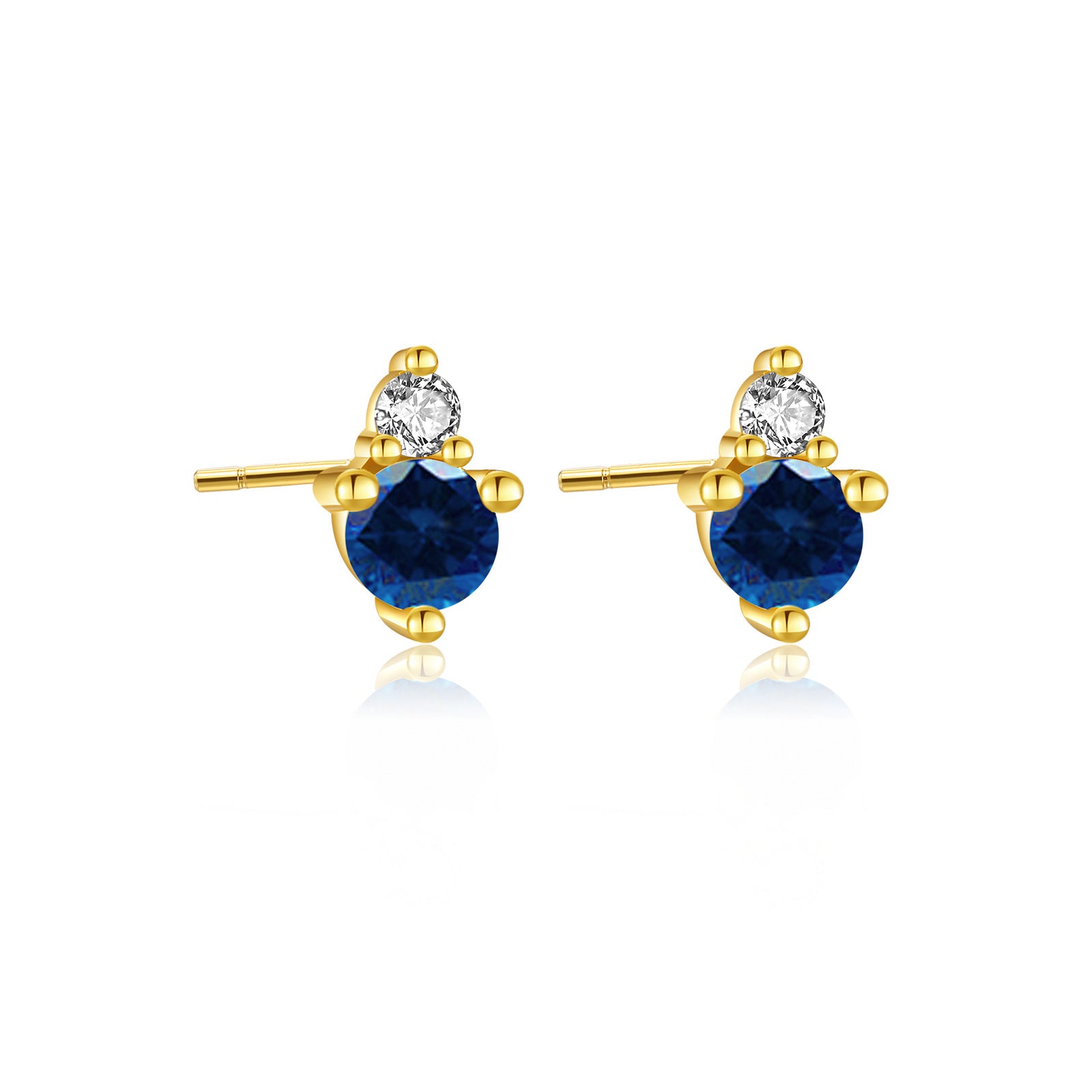 925 Sterling Silver Birthstone 3mm Stud Earrings 40200763