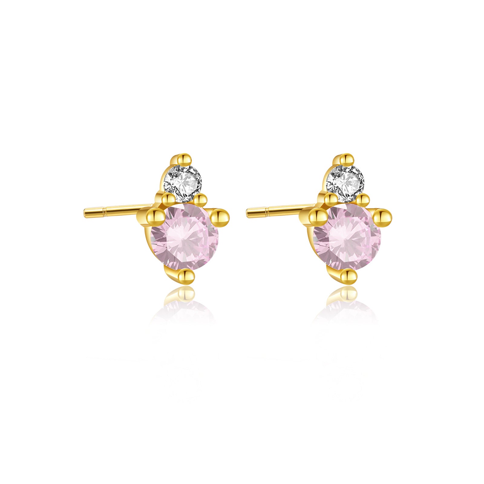 925 Sterling Silver Birthstone 3mm Stud Earrings 40200763