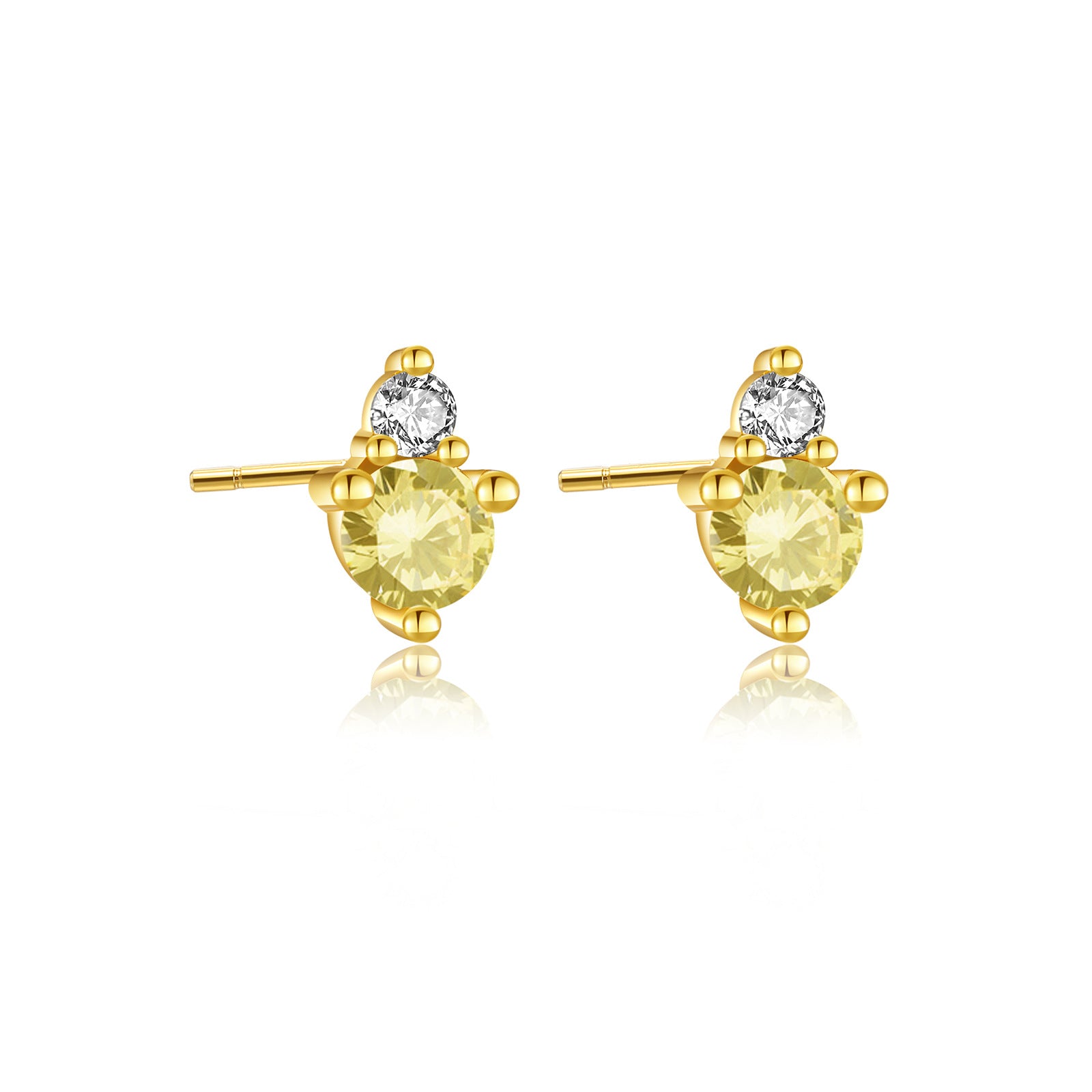 925 Sterling Silver Birthstone 3mm Stud Earrings 40200763