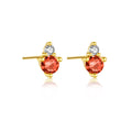 925 Sterling Silver Birthstone 3mm Stud Earrings 40200763