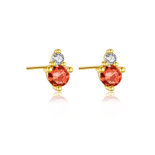 925 Sterling Silver Birthstone 3mm Stud Earrings 40200763
