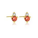 925 Sterling Silver Birthstone 3mm Stud Earrings 40200763