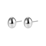 925 Sterling Silver Polished Egg-Shaped Pebble Stud Earrings 40400145