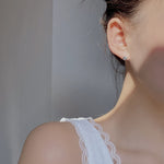 925 Sterling Silver Polished Egg-Shaped Pebble Stud Earrings 40400145