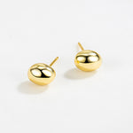925 Sterling Silver Polished Egg-Shaped Pebble Stud Earrings 40400145