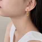 925 Sterling Silver Disc Fringe Dangle Earrings 40400152