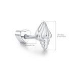 925 Sterling Silver Conch Shell Cartilage Stud 40600023