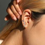 925 Sterling Silver Conch Shell Cartilage Stud 40600023