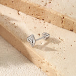 925 Sterling Silver Conch Shell Cartilage Stud 40600023
