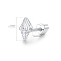 925 Sterling Silver Conch Shell Cartilage Stud 40600023