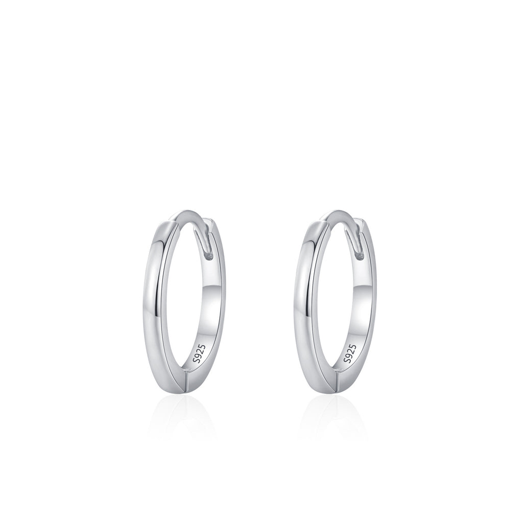 925 Sterling Silver Polished Classic Huggie Hoop Earrings 60200352