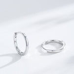925 Sterling Silver Polished Classic Huggie Hoop Earrings 60200352
