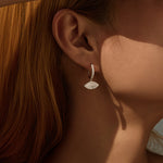 925 Sterling Silver Evil Eye Pavé Zircon Huggie Hoop Earrings 60300219