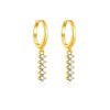 18K Yellow Gold Plated-White