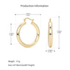 18K Yellow Gold Plated-35mm