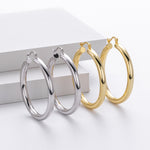 925 Sterling Silver Statement Oversized Hollow Hoop Earrings 60400026