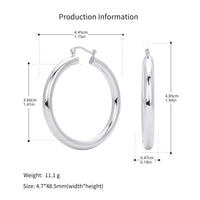 925 Sterling Silver-45mm