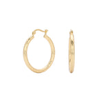 925 Sterling Silver Twisted Hollow Tube Hoop Earrings 60400033