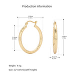 925 Sterling Silver Twisted Hollow Tube Hoop Earrings 60400033