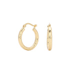 925 Sterling Silver Twisted Hollow Tube Hoop Earrings 60400033