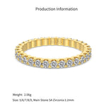 925 Sterling Silver Scalloped Round CZ Eternity Band 70100589