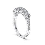 925 Sterling Silver Five Stone CZ Anniversary Band 70100598