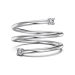 925 Sterling Silver Triple Wrap CZ Ring 70100600