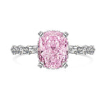 925 Sterling Silver Crushed Ice Cushion Cut CZ Pave Ring 70200381