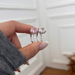 925 Sterling Silver Crushed Ice Cushion Cut CZ Pave Ring 70200381