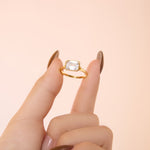 925 Sterling Silver East-West Emerald Cut CZ Bezel Ring 70200385