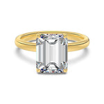 925 Sterling Silver Emerald Cut CZ Solitaire Ring 70200389