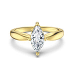 925 Sterling Silver Marquise Cut CZ Solitaire Ring 70200394