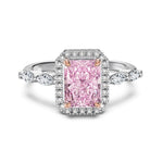 925 Sterling Silver Crushed Ice CZ Marquise Halo Ring 70200396