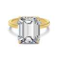 925 Sterling Silver 3ct Emerald Cut CZ Solitaire Ring 70200398
