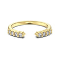 925 Sterling Silver CZ Cuff Stacking Ring70400303
