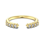 925 Sterling Silver CZ Cuff Stacking Ring70400303