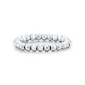 925 Sterling Silver Diamond-Cut Beaded Stacking Ring 70600004