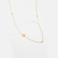 18K Yellow Gold Plated-M
