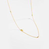 18K Yellow Gold Plated-R