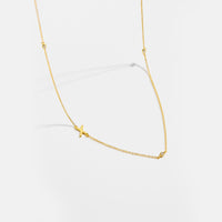 18K Yellow Gold Plated-X