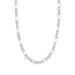 925 Sterling Silver Classic Figaro Link Chain Necklace 80100096