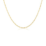 925 Sterling Silver Figaro Chain Link Necklace 80100108