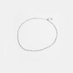 925 Sterling Silver Figaro Chain Link Necklace 80100108
