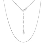 Wholesale 925 Sterling Silver 0.8mm Round Snake Chain Necklace 80100111