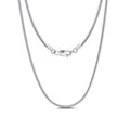 Wholesale 925 Sterling Silver 1mm Round Snake Chain Necklace 80100112